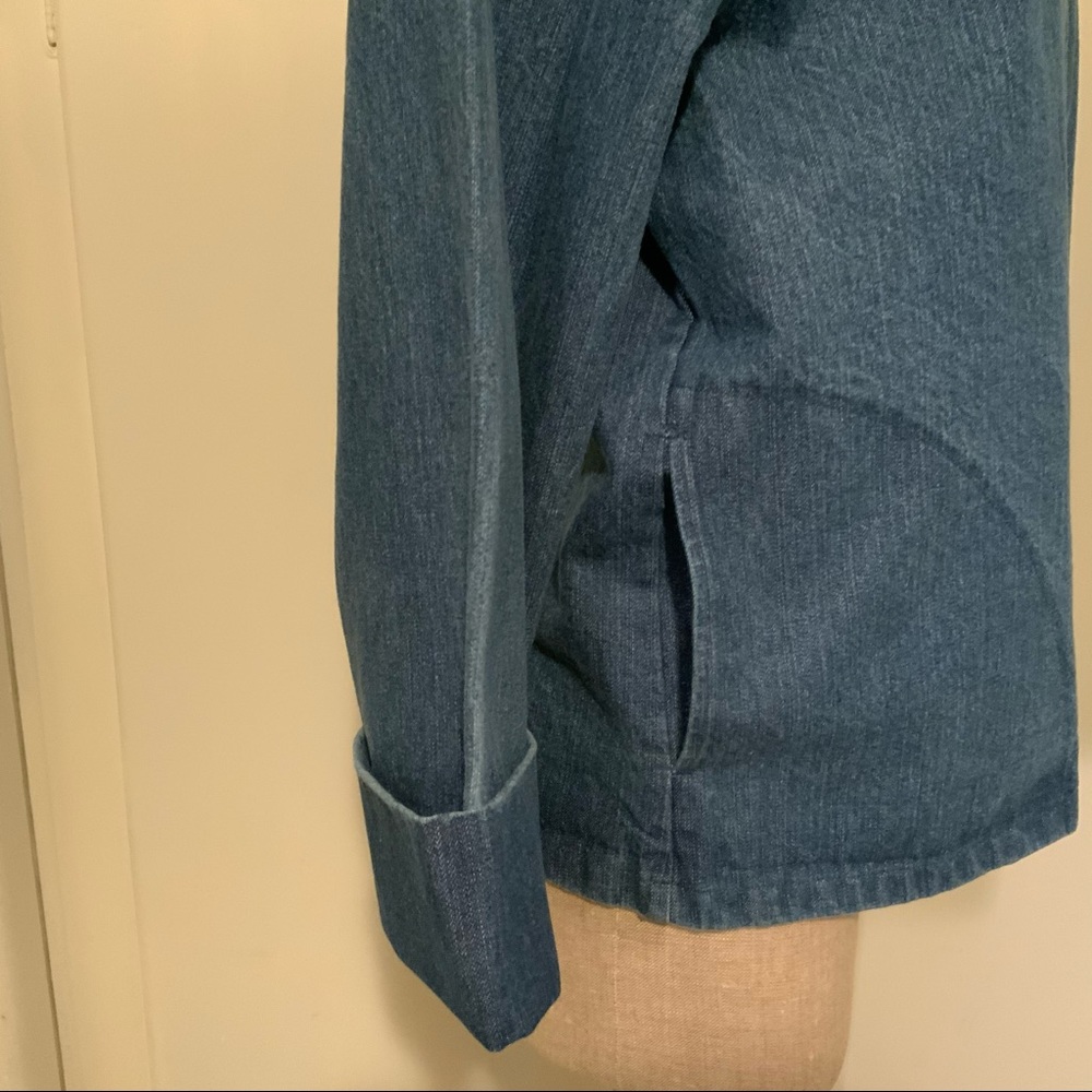 Denim Shirt/Jacket with Decorative “Concha” Style Buttons - Picture 7 of 9